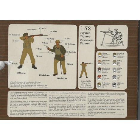 soldatini in plastica scala 1 : 72 REVELL 02512 SCOTTISH INFANTRY 8TH ARMY  WWII nuovo con scatola aperta