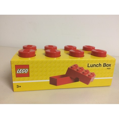 LEGO STORAGE 4023 LUNCH BOX ROSSO NEW STILL SEALED size 200 X 100 X 75 mm