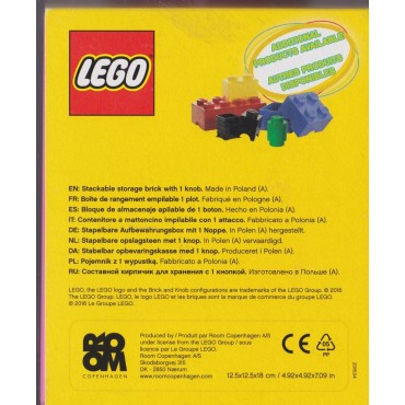 LEGO STORAGE BRICK 4001 1 KNOB PINK NEW STILL SEALED 125 x 125x 180 mm