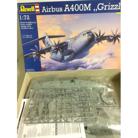 modellino in plastica REVELL AIRBUS A400M GRIZZLY  scala 1: 72 nuovo in scatola danneggiata ed aperta