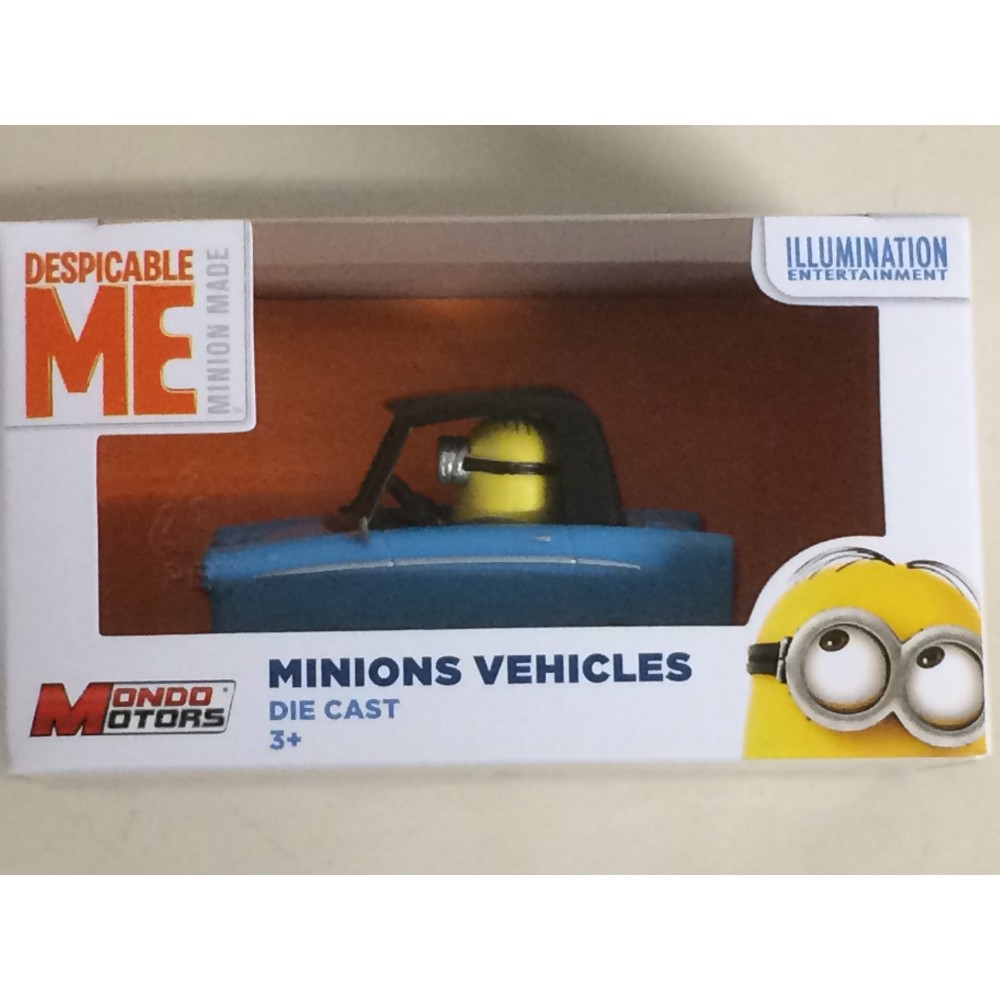 MINION/ Die Cast Vehicles/ Minion im Auto/Mondo Motors/3+/OVP