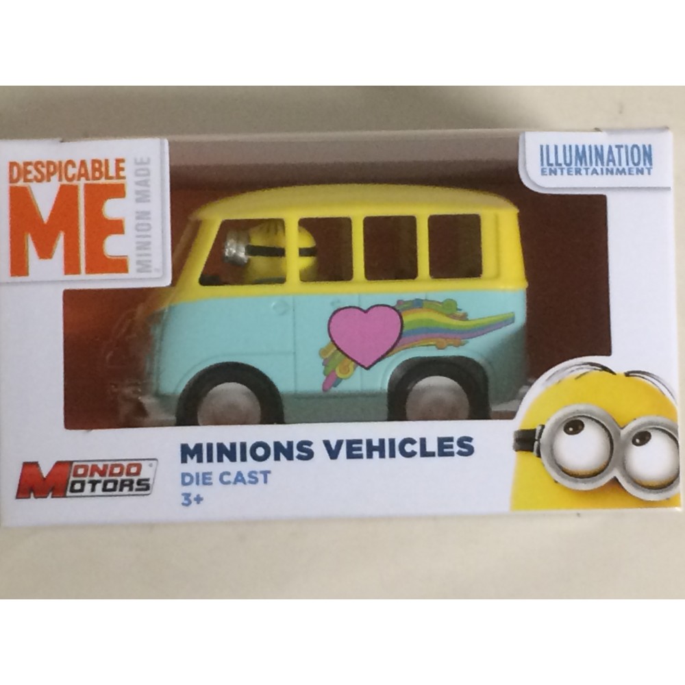 MINION/ Die Cast Vehicles/ Minion im Auto/Mondo Motors/3+/OVP