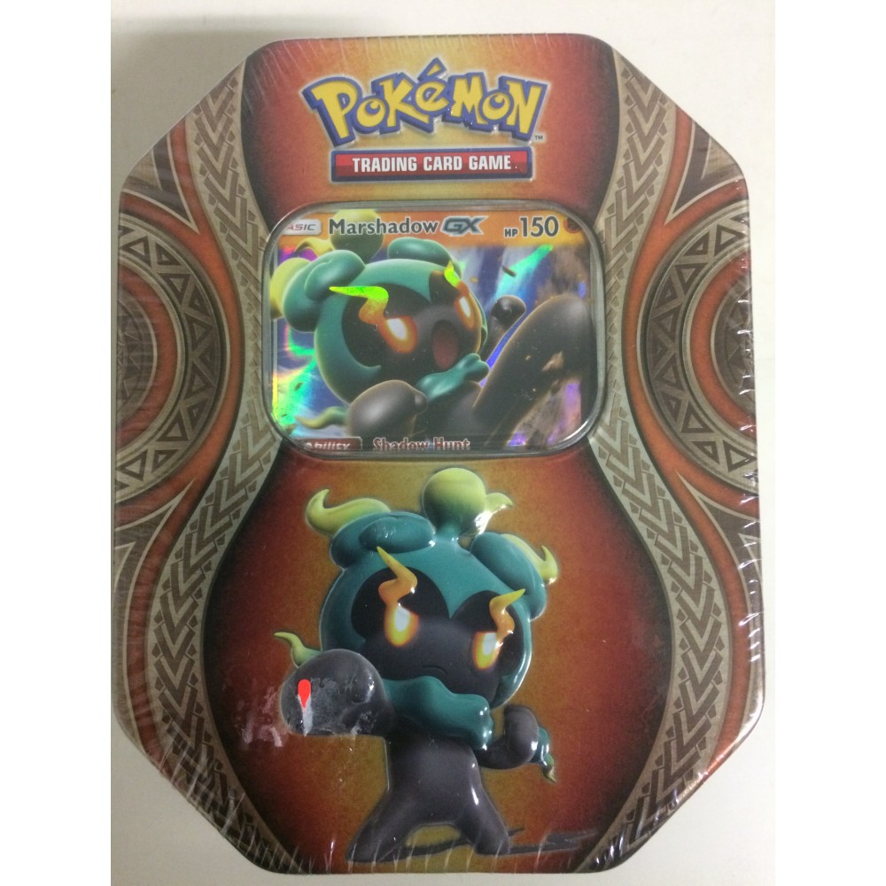 Details about   Marshadow GX Tin Pokemon Trading Cards With 4 Booster Packs NEW Factory Sealed 