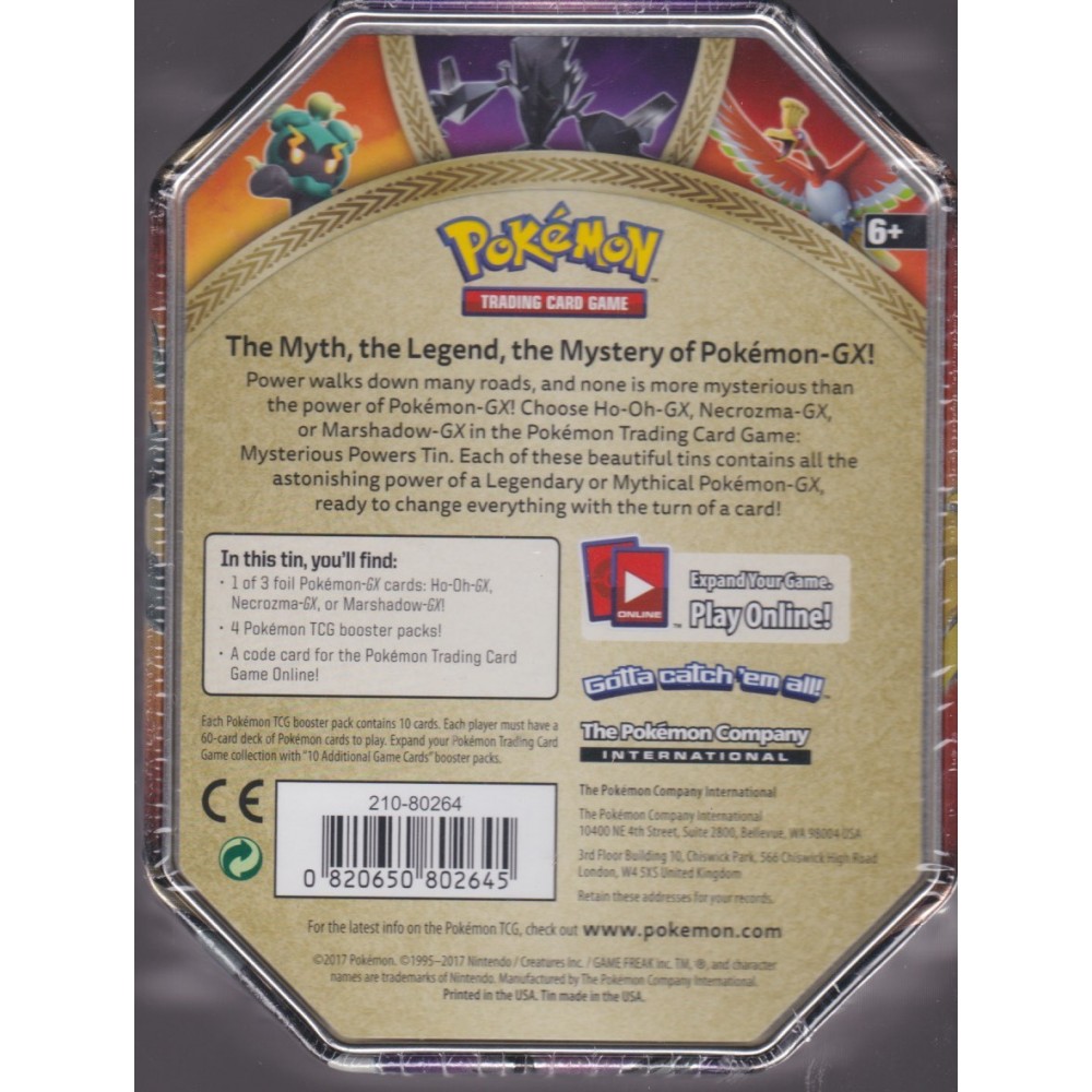Pokémon TCG: Ho-Oh Gx Mysterious Powers Tin 