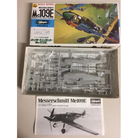 plastic model kit scale 1 : 72 HASEGAWA A009:250 MESSERSCHMITT ME 109 E new in open box