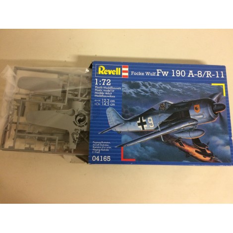 modellino in plastica REVELL 04165 FOCKE WULF FW 190 A-8 / R-11 scala 1: 72 nuovo in scatola  aperta