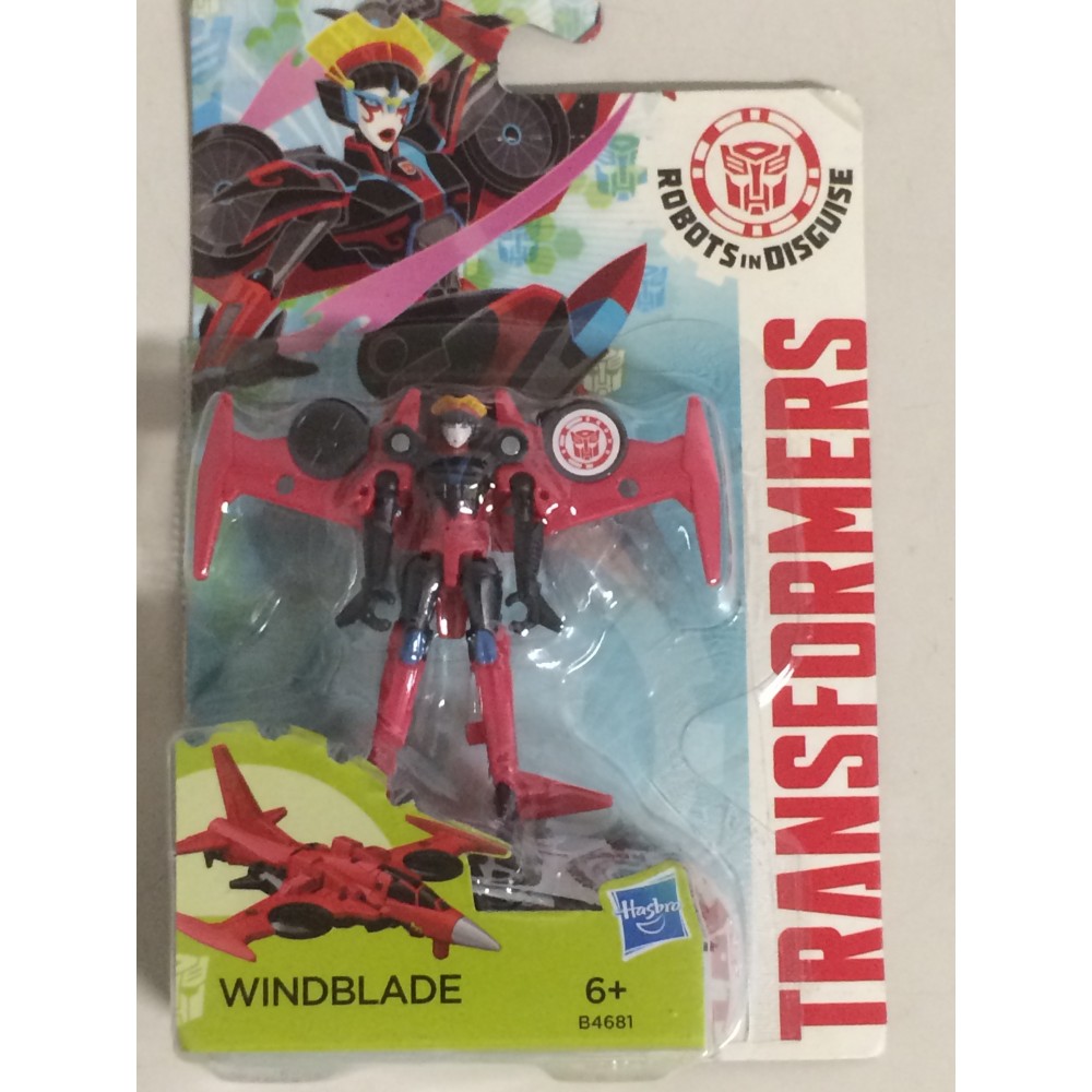 TRANSFORMERS ACTION FIGURE 2" - 5 cm WINDBLADE LEGION CLASS ROBOTS IN DISGUISE   Hasbro B4681