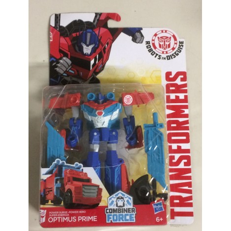 TRANSFORMERS ACTION FIGURE 5 " - 12,5 cm  POWER SURGE OPTIMUS PRIME Hasbro B7040 ROBOTS IN DISGUISE  WARRIORS CLASS