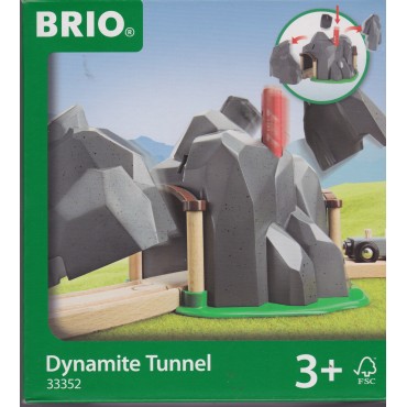 BRIO 33352 DYNAMITE TUNNEL WOODEN RAILWAY TRACK SYSTEM