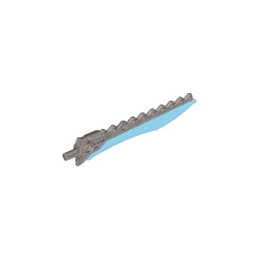 LEGO USED BIONICLE REPLACEMENT PART 98568 SWORD-SIMULTAN-SIZE MULTICOLOR SILVER - BLUE