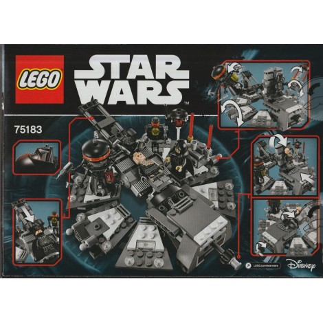 materiale forsøg buste LEGO STAR WARS 75183 DARTH VADER TRANSFORMATION