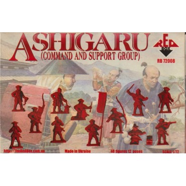 soldatini in plastica scala 1 : 72 RED BOX RB 72006 ASHIGARU ( ARCHERS AND ARQUEBUSIERS )  nuovo con scatola aperta