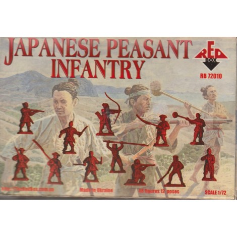 soldatini in plastica scala 1 : 72 RED BOX RB 72005 JAPANESE WARRIOR - MONKS ( SOHEI ) nuovo con scatola aperta