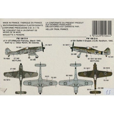 plastic model kit scale 1 : 72 AIRFIX 01072 MESSERSCHMITT BF 109G-6 serie 1  new in open box