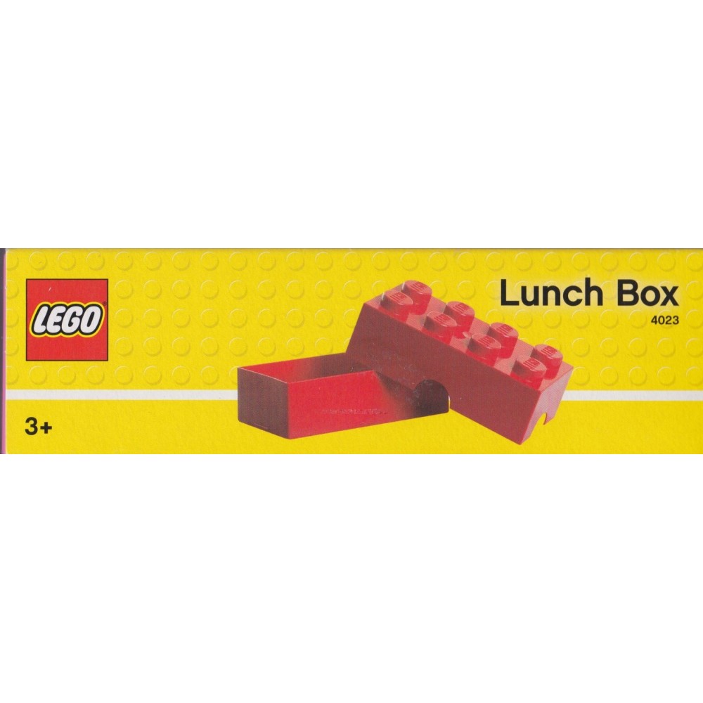 LEGO STORAGE 4023 LUNCH BOX YELLOW NEW STILL SEALED size 200 X 100