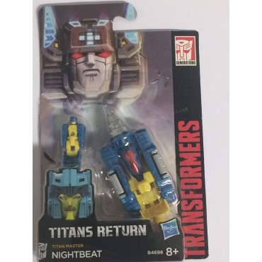 Transformers Generaciones Titanes retorno Master Nightbeat Figura De Acción 