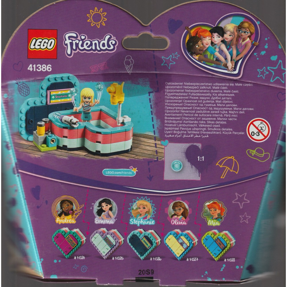 LEGO FRIENDS 41386 SCATOLA DEL CUORE DELL'ESTATE DI STEPHANIE LEGO