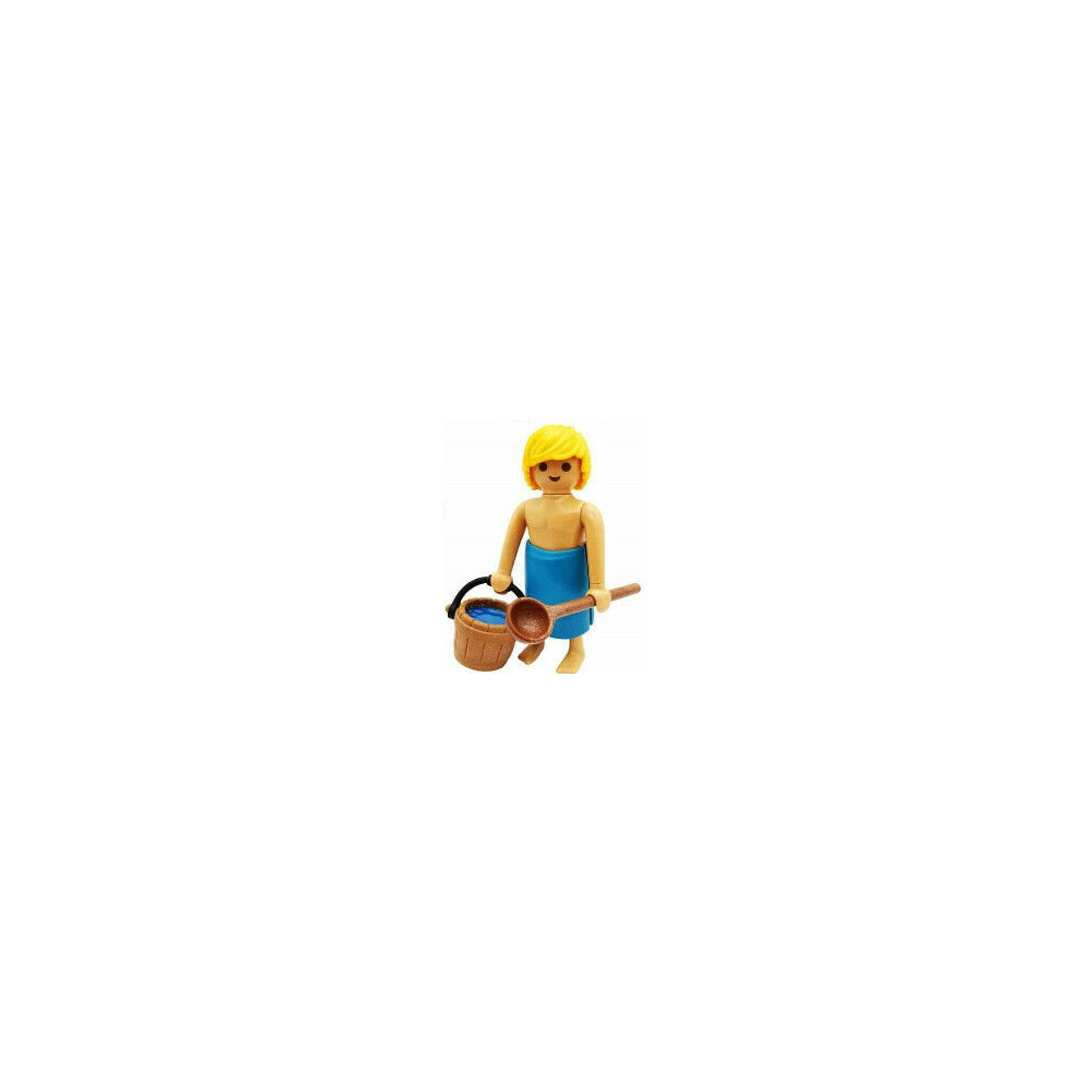 SAUNA GÄNGER Playmobil FIGURES 18 BOYS 70369 zu Aufguss Handtuch Kelle Wellness 