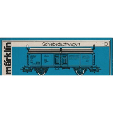 MARKLIN 4619 scale H0 SLIDING ROOF CAR used with original box