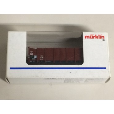 MARKLIN H0 4698 SBB CFF BOX CAR WITH BRAKEMAN'S used with original box