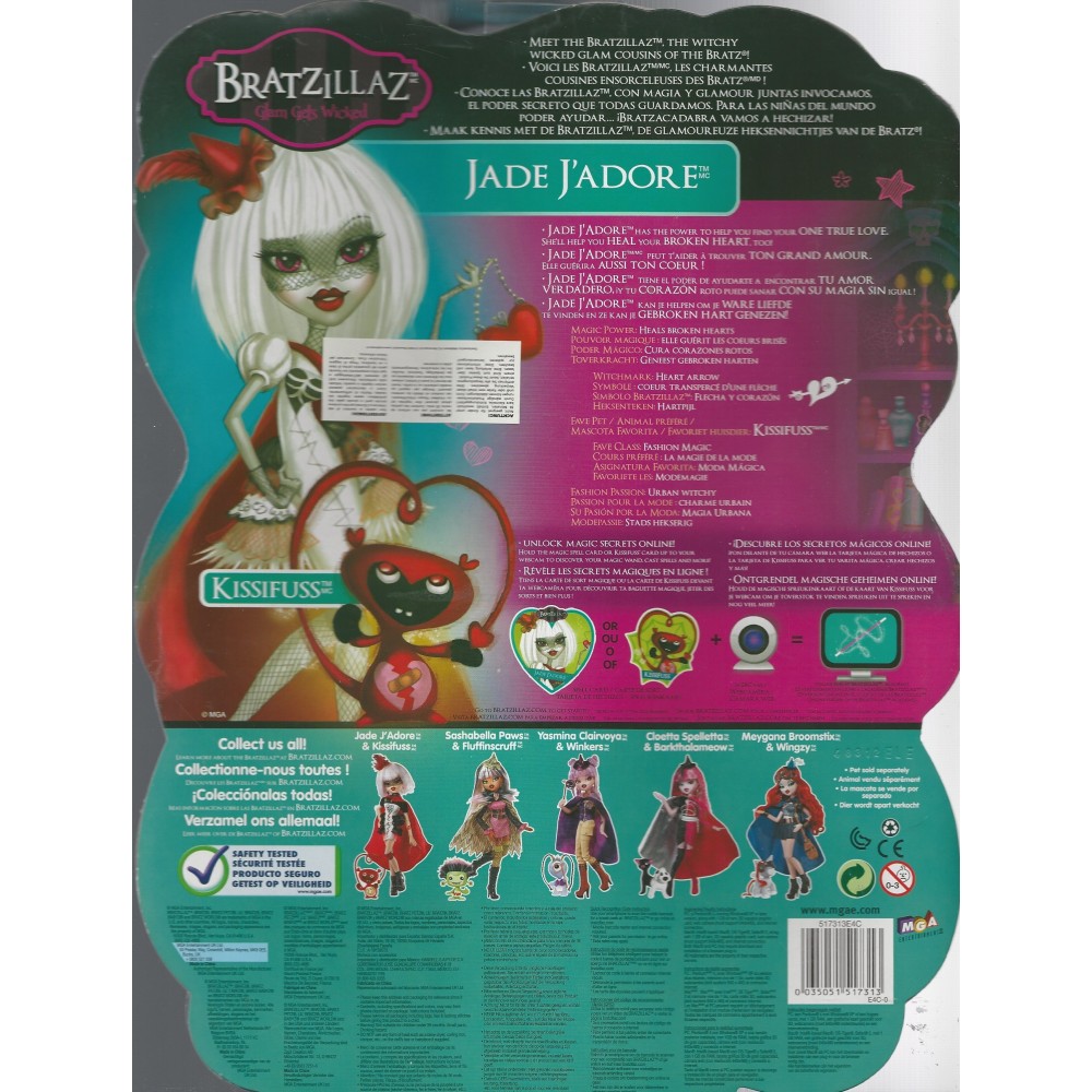 Bratzillaz Back to Magic Doll - Jade J'Adore : : Toys