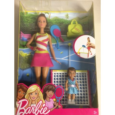 BARBIE TENNIS COACH 12" doll Mattel DVG 15
