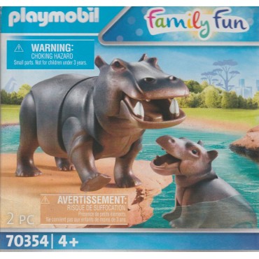 PLAYMOBIL FAMILY FUN 70354 HIPPO WITH CALF