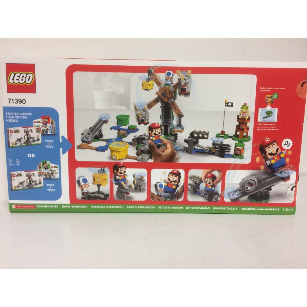 Lego Super Mario 71390 good Reznor Knockdown