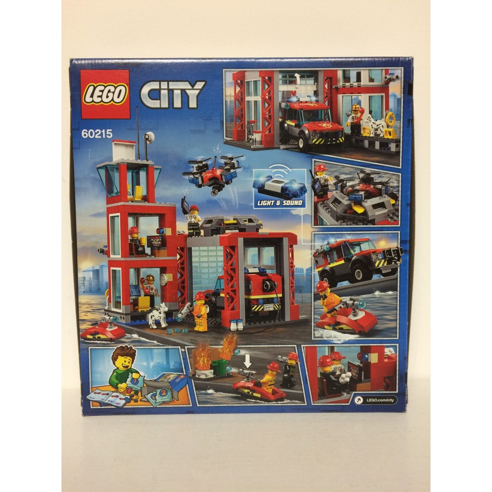 LEGO CITY 60215 scatola danneggiata CASERMA DEI POMPIERI